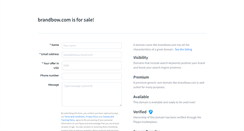Desktop Screenshot of brandbow.com